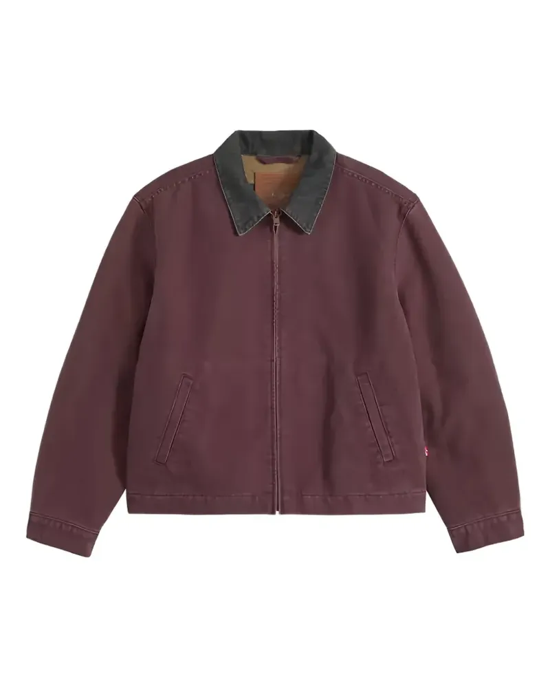 Levi's Castro Jacke mit Cordkragen und Reißverschluss - Braun Braun