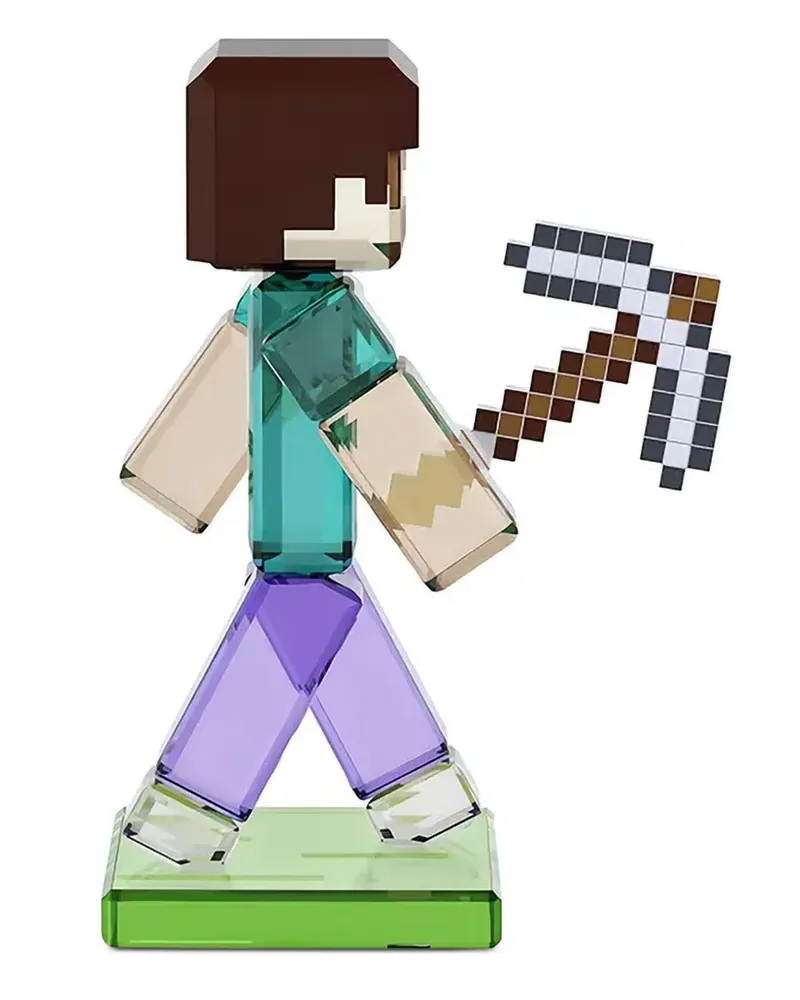 Swarovski x Minecraft Steve Kristallfigur - Blau Blau
