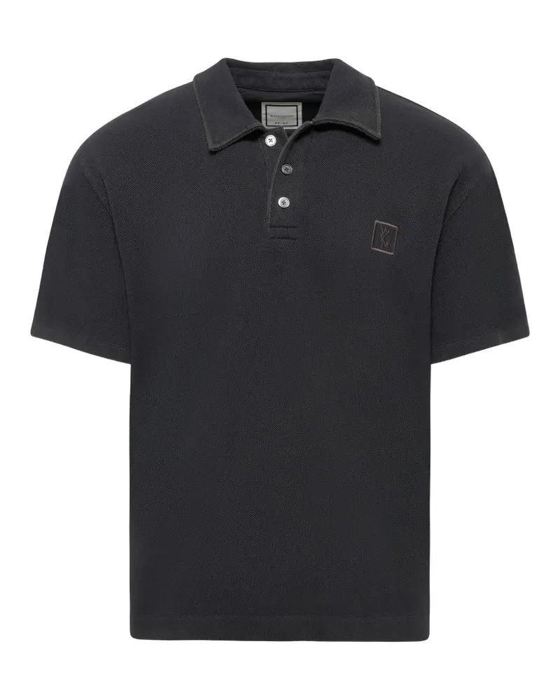 Wooyoungmi Mud Paint polo shirt - Schwarz Schwarz