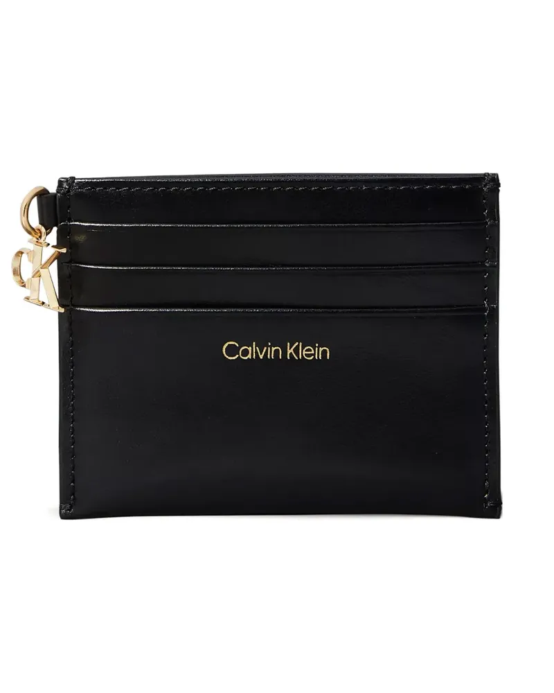 Calvin Klein Kartenetui mit Logo-Stempel - Schwarz Schwarz