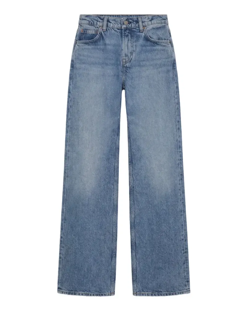 Reformation Cary Wide-Leg-Jeans - Blau Blau
