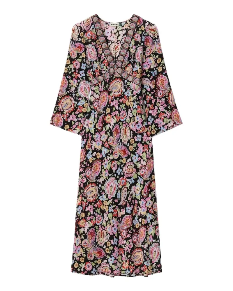 RIXO Tania bias-cut silk midi dress - Mehrfarbig Mehrfarbig