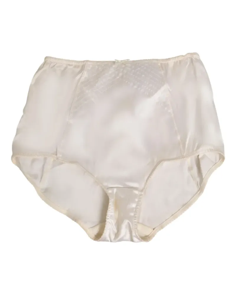 Dolce & Gabbana Gesteppter Slip aus Seide - Nude Nude