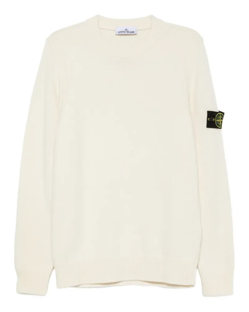Stone Island logo-patch sweater - Nude Nude