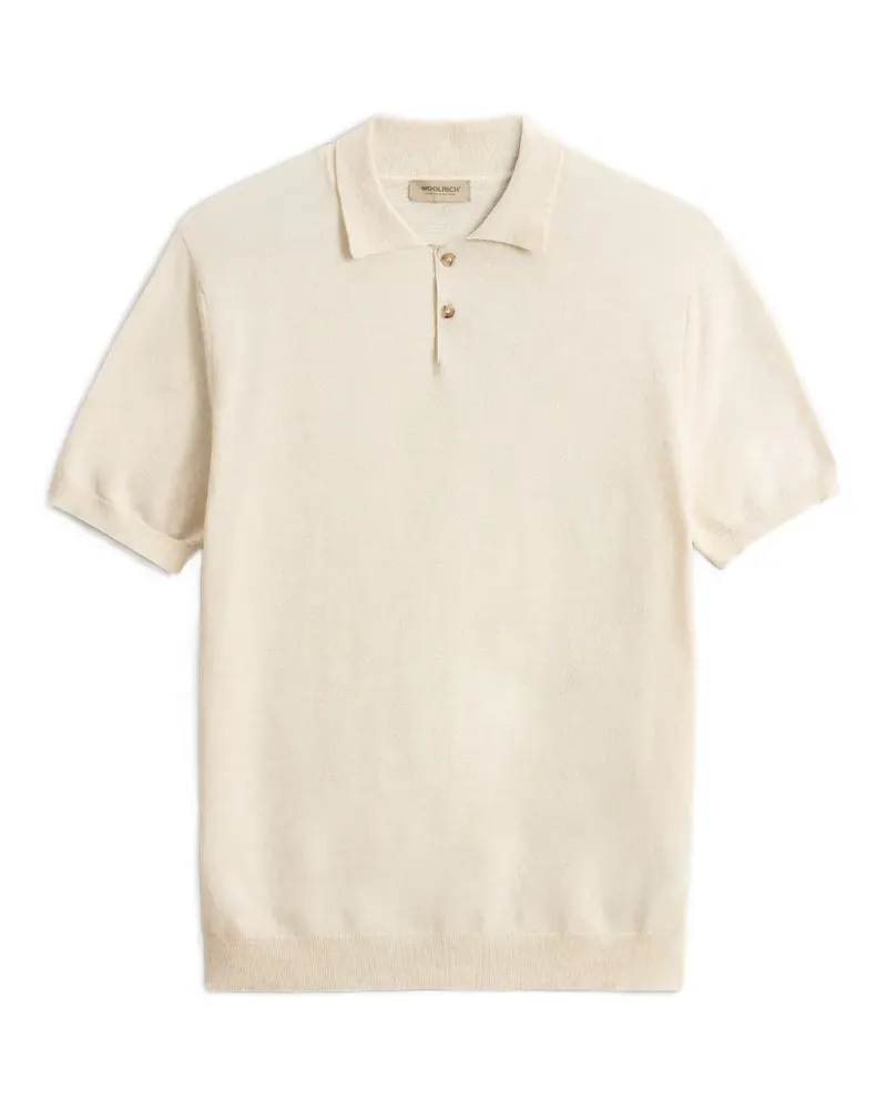 Woolrich short-sleeve cotton polo shirt - Nude Nude