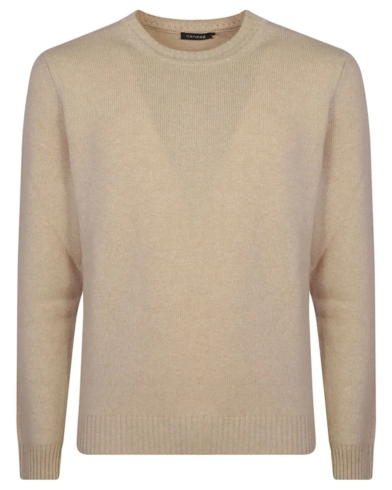 CENERE GB Pullover mit Rundhalsausschnitt - Nude Nude