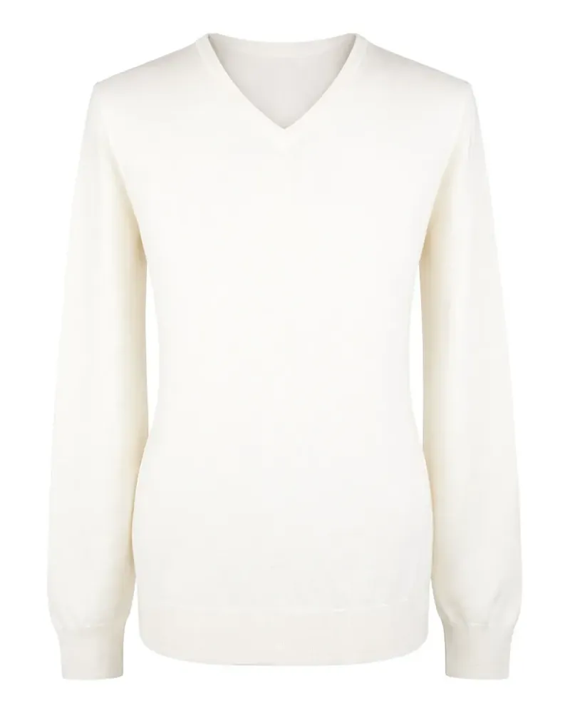 Gran Sasso V-neck jumper - Weiß Weiß