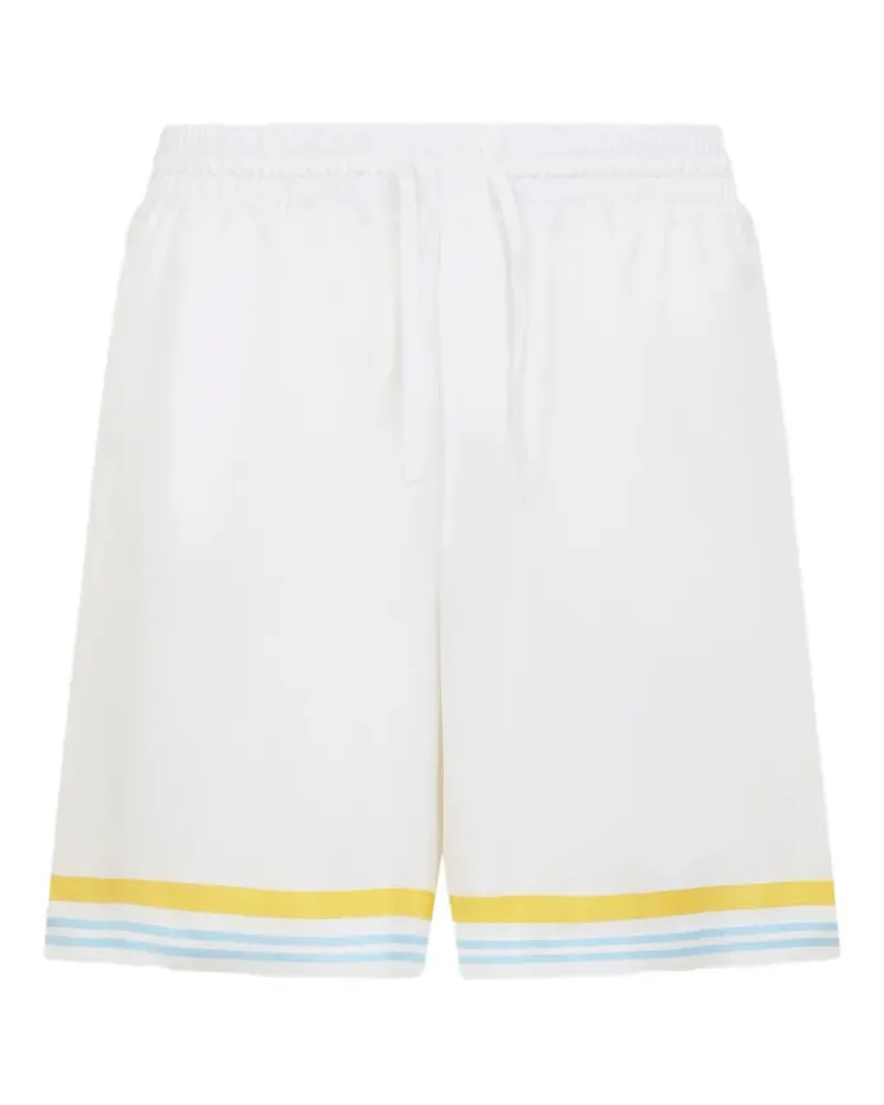 Casablanca Paris silk shorts - Weiß Weiß