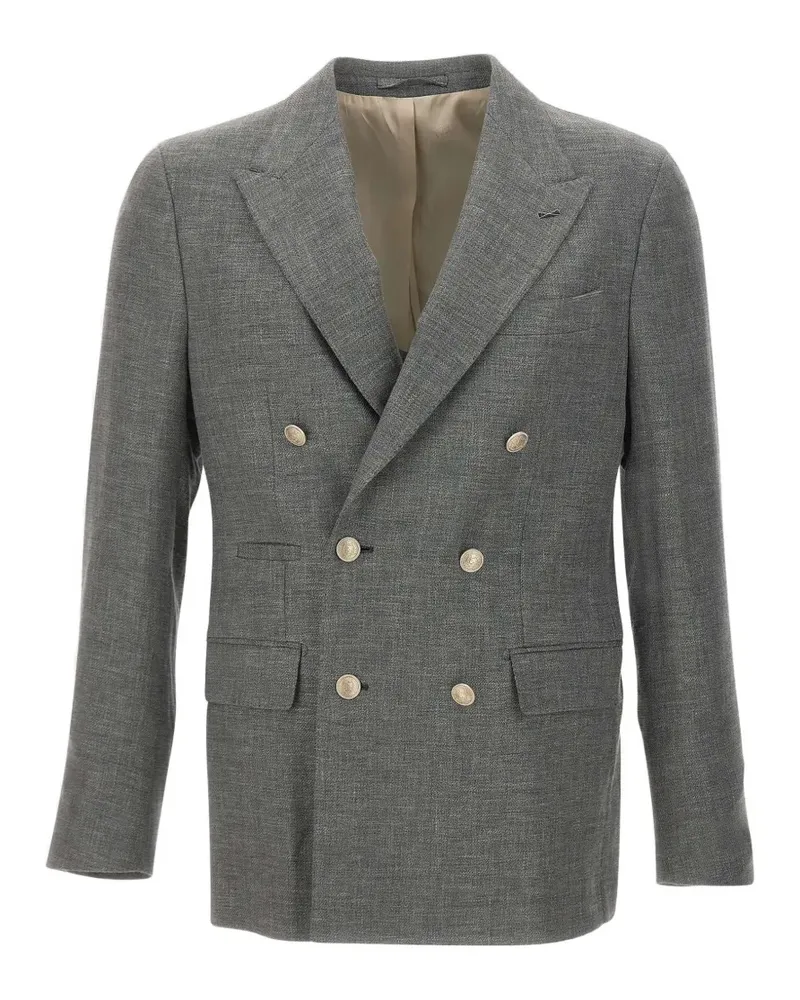 Eleventy double-breasted blazer - Grau Grau