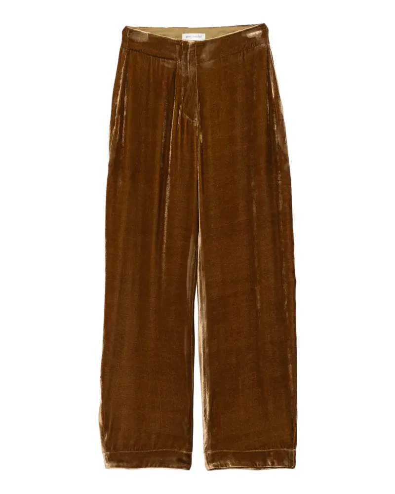 Gentry Portofino velvet trousers - Braun Braun