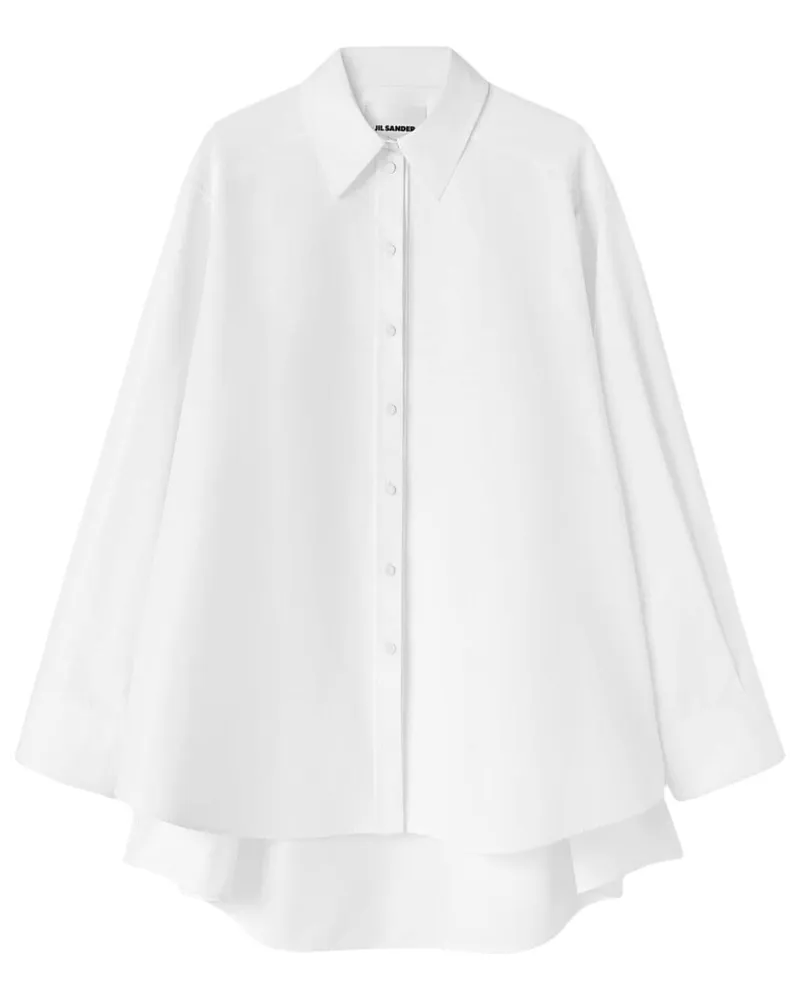 Jil Sander Oversized-Hemd mit Cut-Out - Weiß Weiß