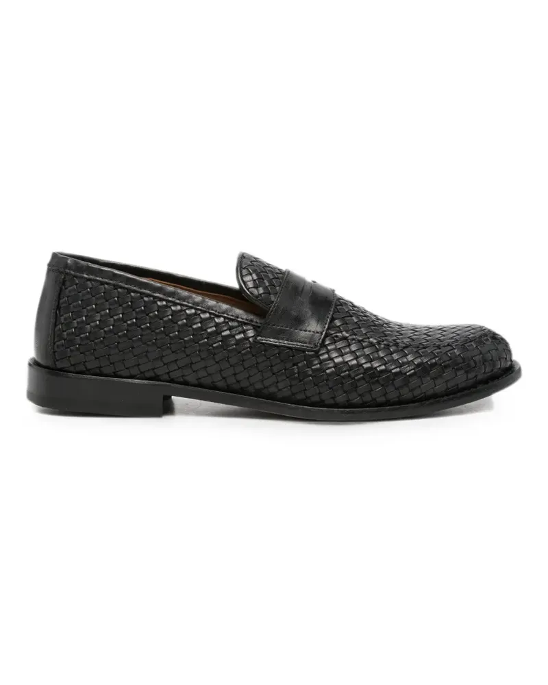 Marechiaro 1962 woven-design leather loafers - Schwarz Schwarz