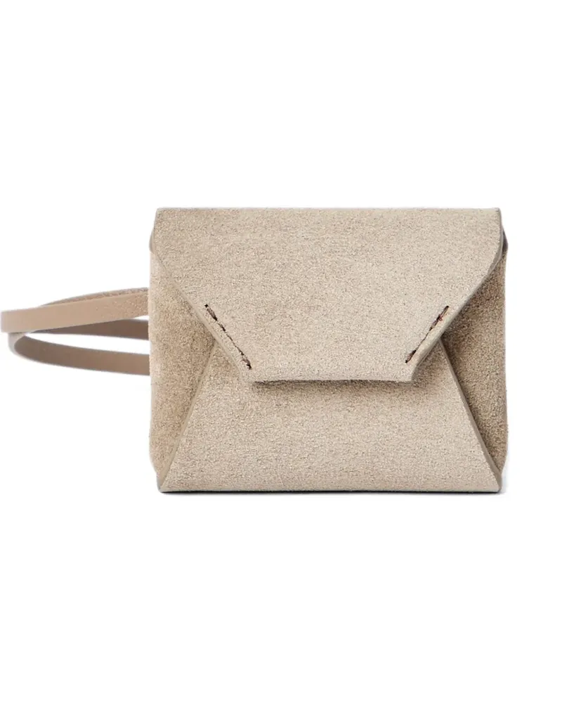 Brunello Cucinelli Handtaschenanhänger aus Wildleder - Nude Nude