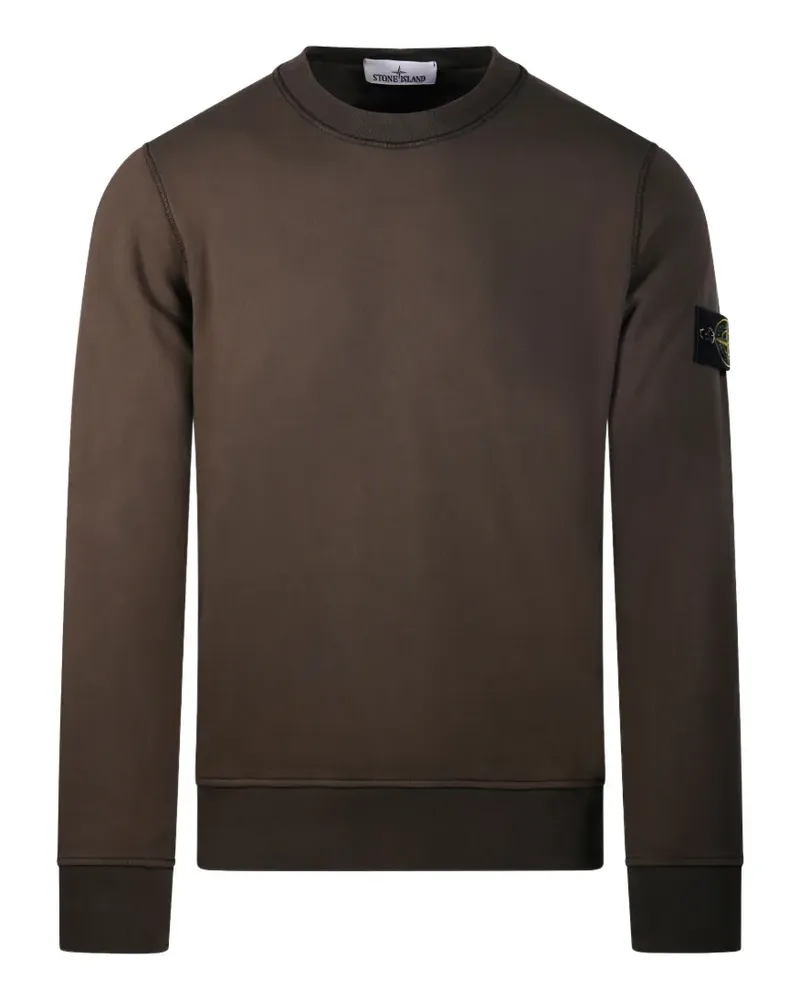 Stone Island logo-patch sweatshirt - Braun Braun