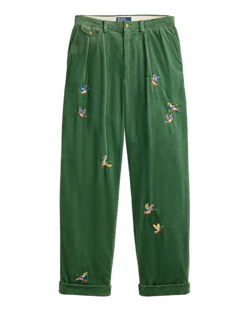 Ralph Lauren Bestickte Cordhose - Grün Grün