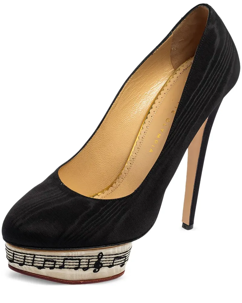 Charlotte Olympia Dolly Pumps mit Absatz 150mm - Schwarz Schwarz