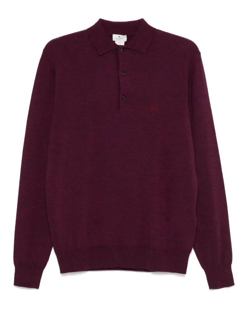 Etro Poloshirt mit Logo-Stickerei - Rot Rot