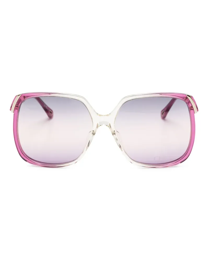 Chloé Eckige Sonnenbrille - Gold Gold