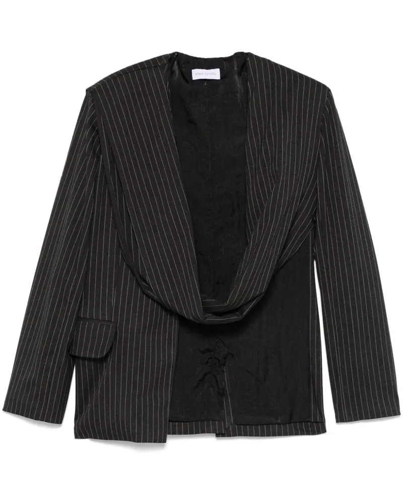 Ioana Ciolacu Gestreifte Jacke - Grau Grau