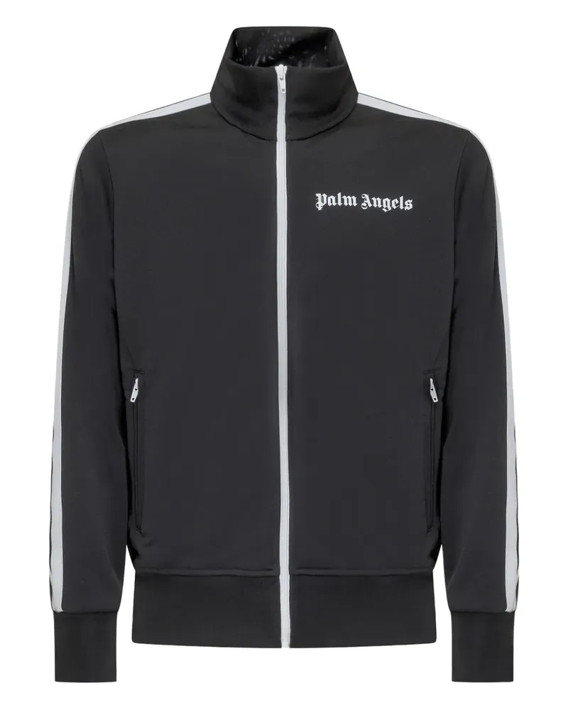 Palm Angels stripe-detail zip-fastening jacket - Schwarz Schwarz