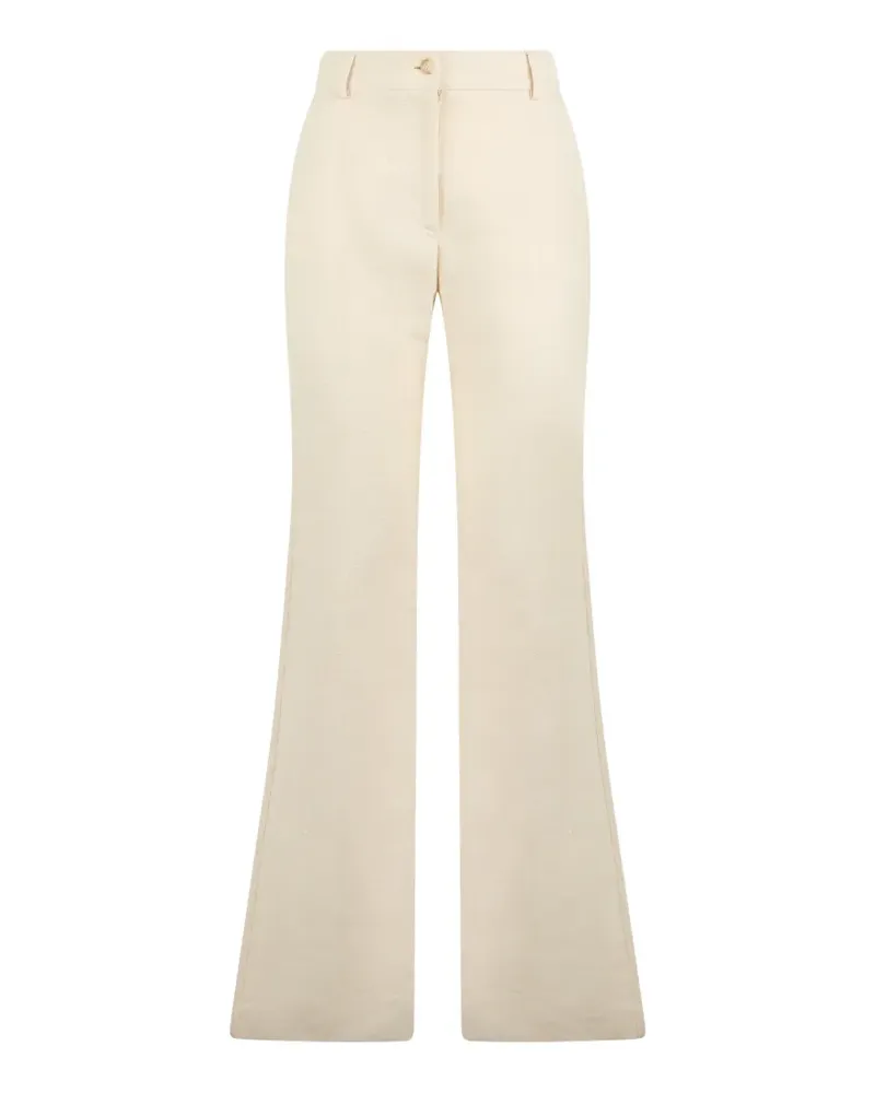 Alberta Ferretti Hose mit weitem Bein - Weiß Weiß