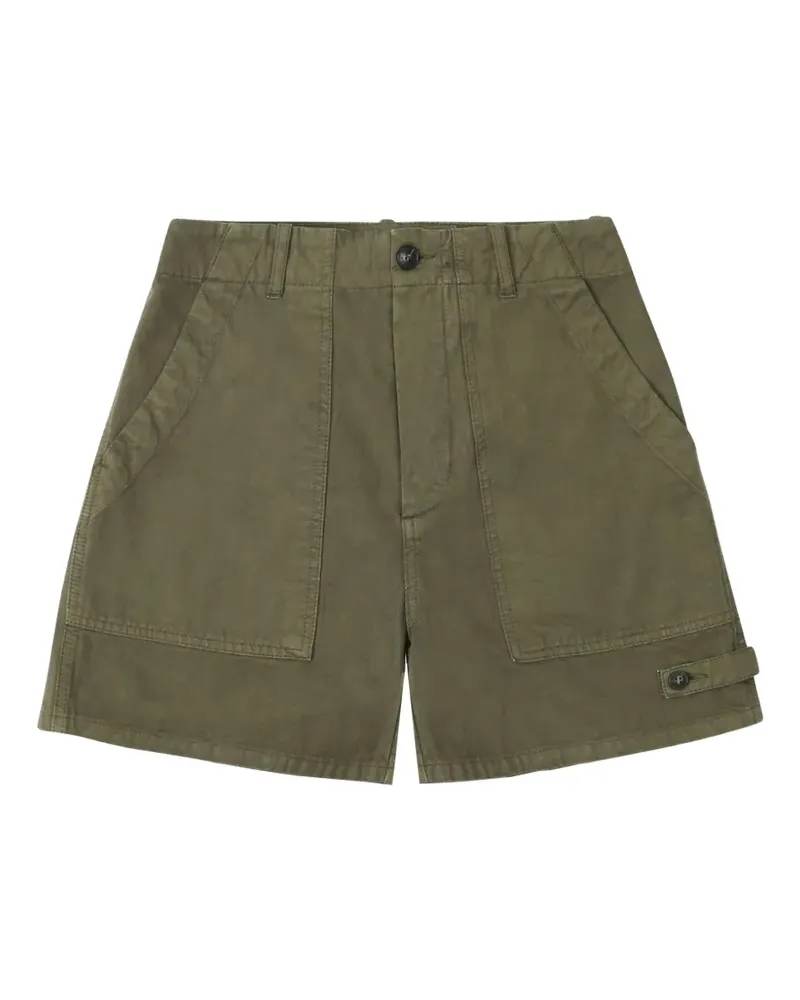 Fortela Jimt patch-pocket herringbone shorts - Grün Grün