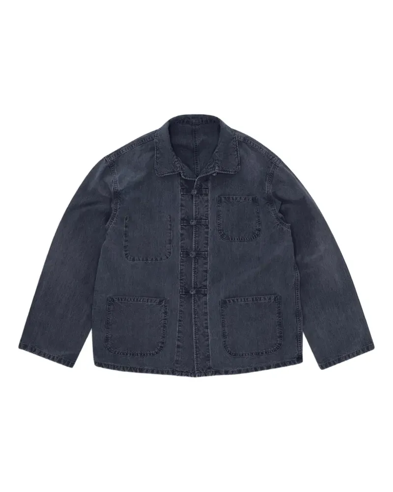 Fortela Pijama Jeansjacke mit Froschverschluss - Blau Blau
