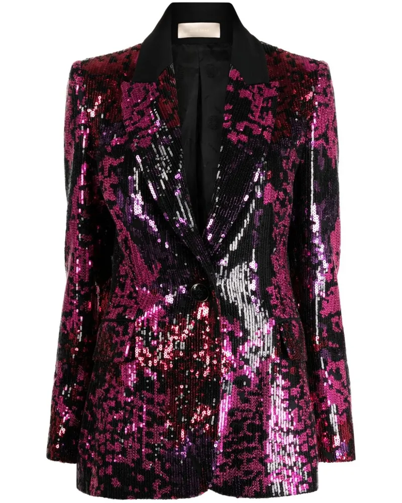 Elie Saab Blazer mit Pailletten Schwarz