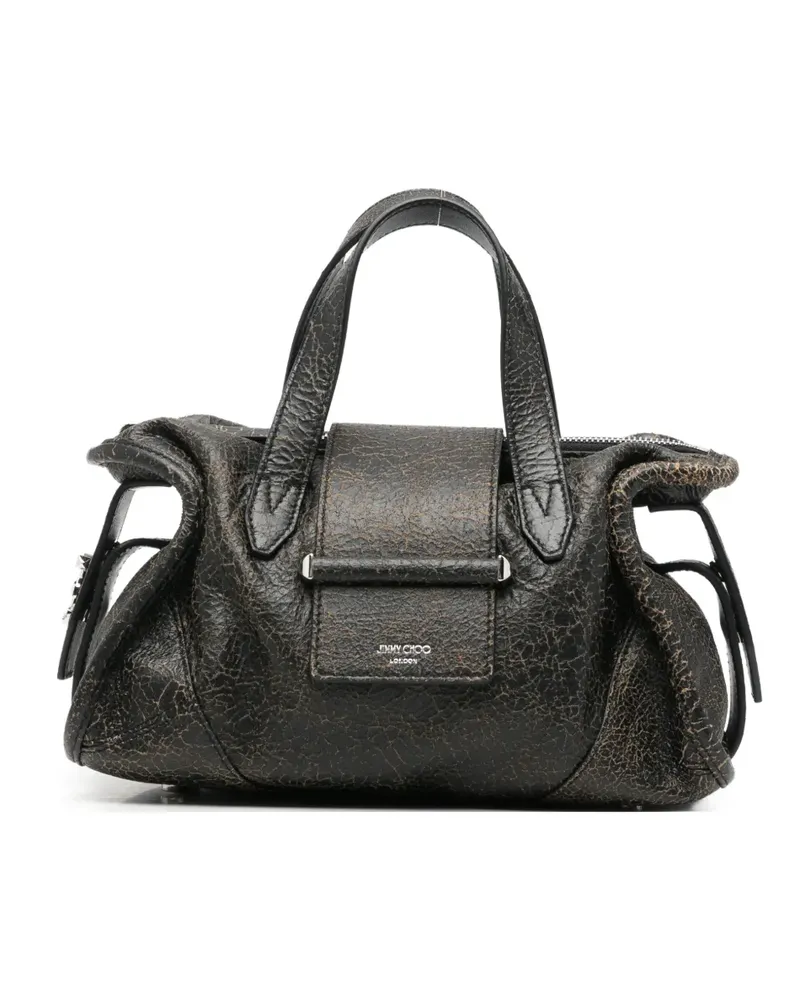 Jimmy Choo Tote Bag mit Riss-Optik - Schwarz Schwarz