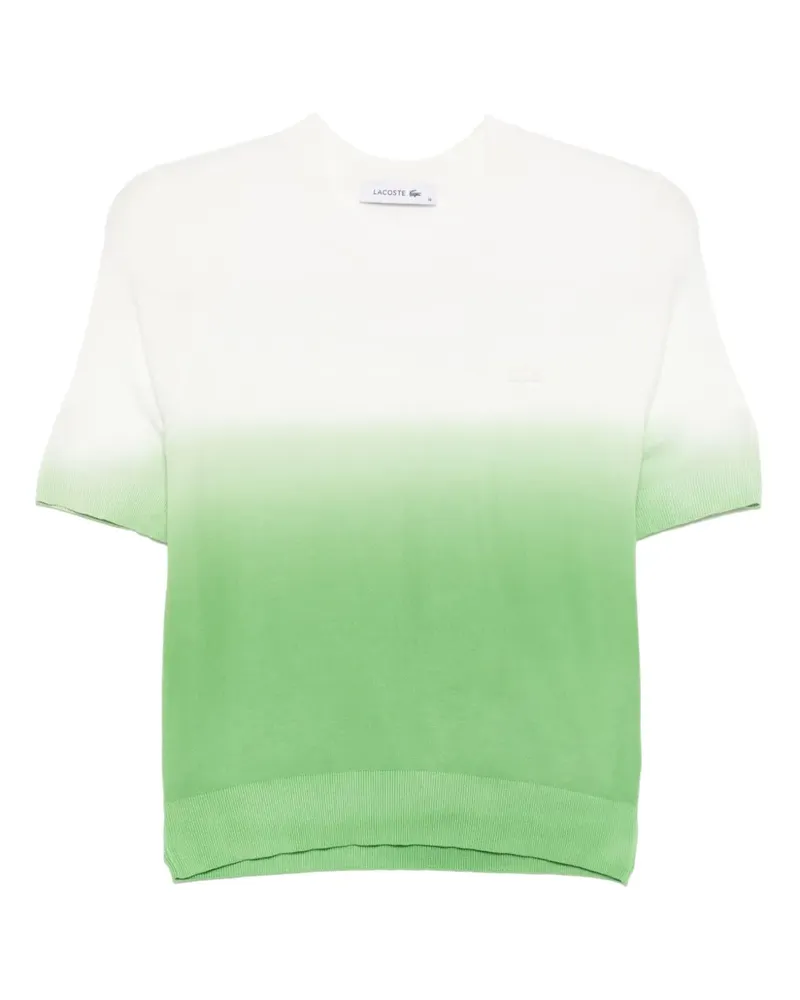 Lacoste T-Shirt mit Farbverlauf - Grün Grün
