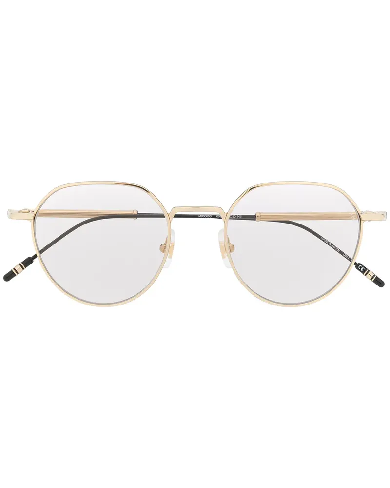 Montblanc Brille mit ovalem Gestell - Gold Gold