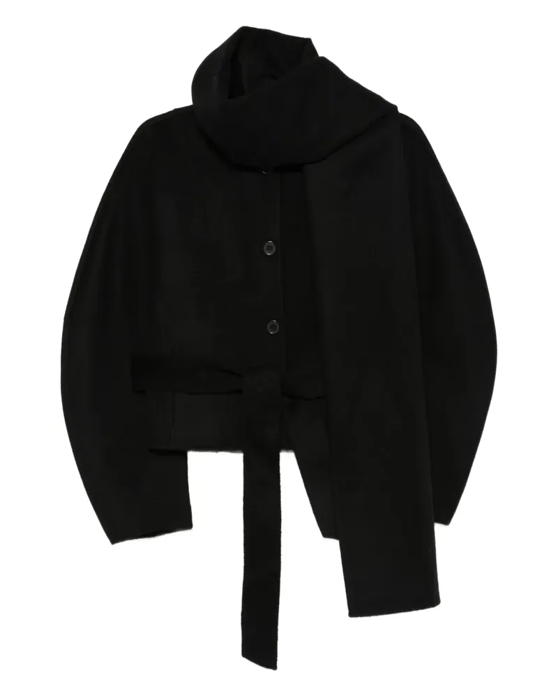 P.A.R.O.S.H. P.A.R.O H. Jacke mit Gürtel - Schwarz Schwarz