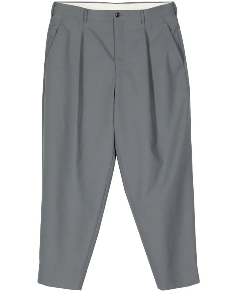 Comme des Garçons pleated wool tailored trousers Grau