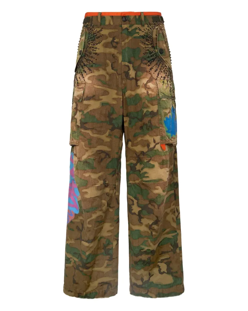 Dsquared2 Cargohose mit Camouflagemuster - Braun Braun