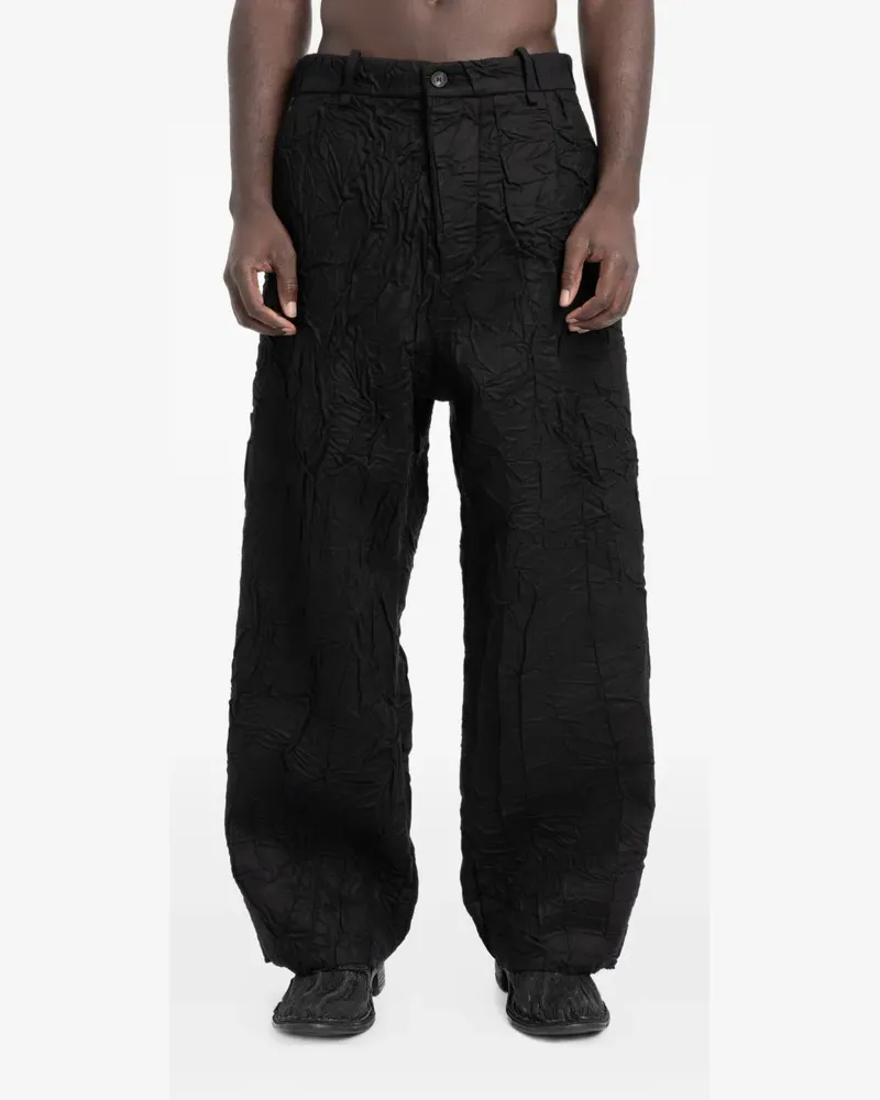 Masnada Strukturierte Hose - Schwarz Schwarz