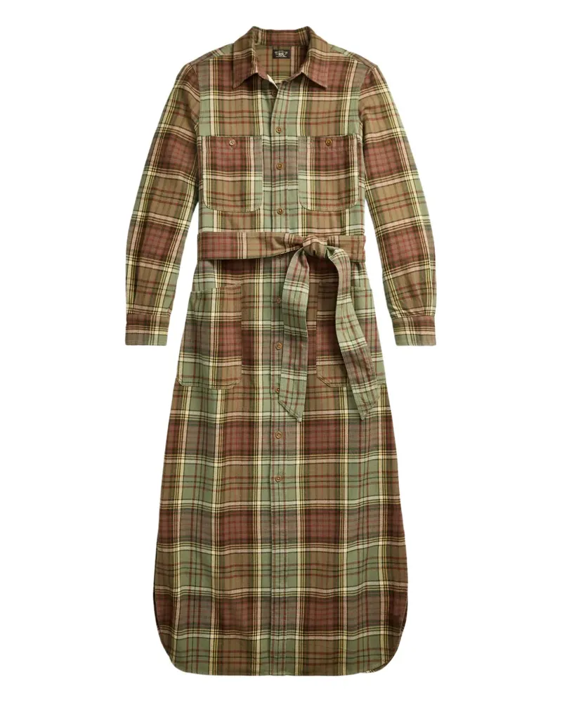 Ralph Lauren Kariertes Selina Hemdkleid - Grün Grün