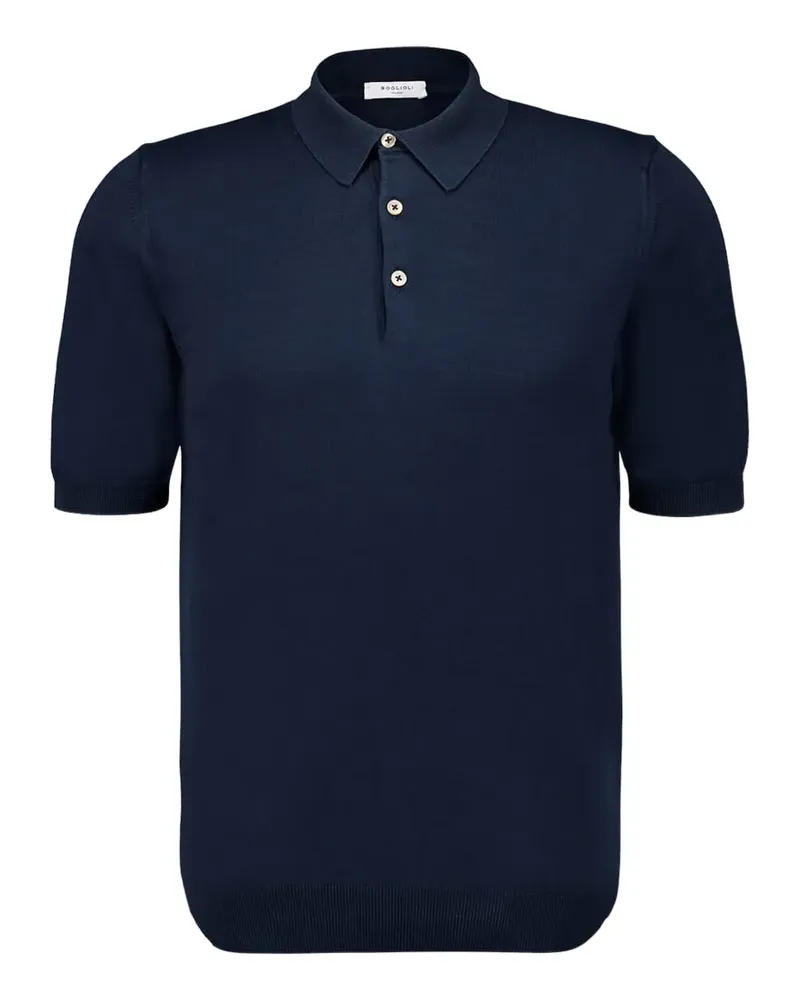 Boglioli Klassisches Poloshirt - Blau Blau
