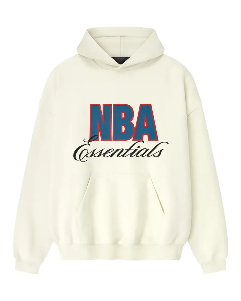 Fear of God logo-print cotton hoodie - Weiß Weiß