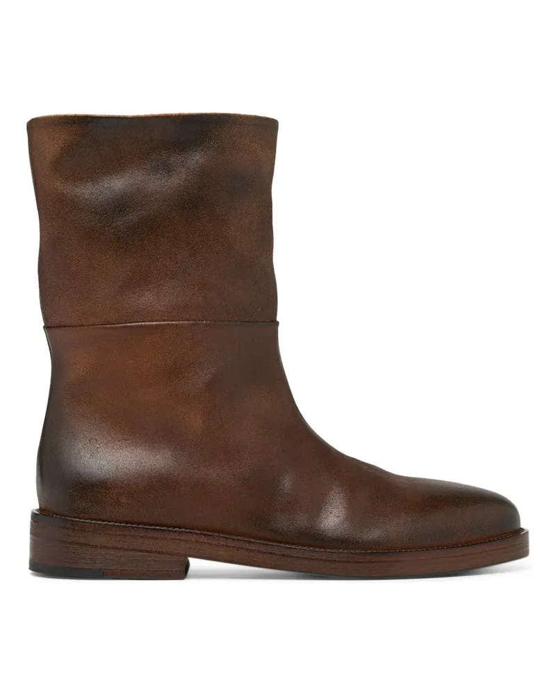 Marsèll Tubetto Lederstiefel mit poliertem Effekt - Braun Braun