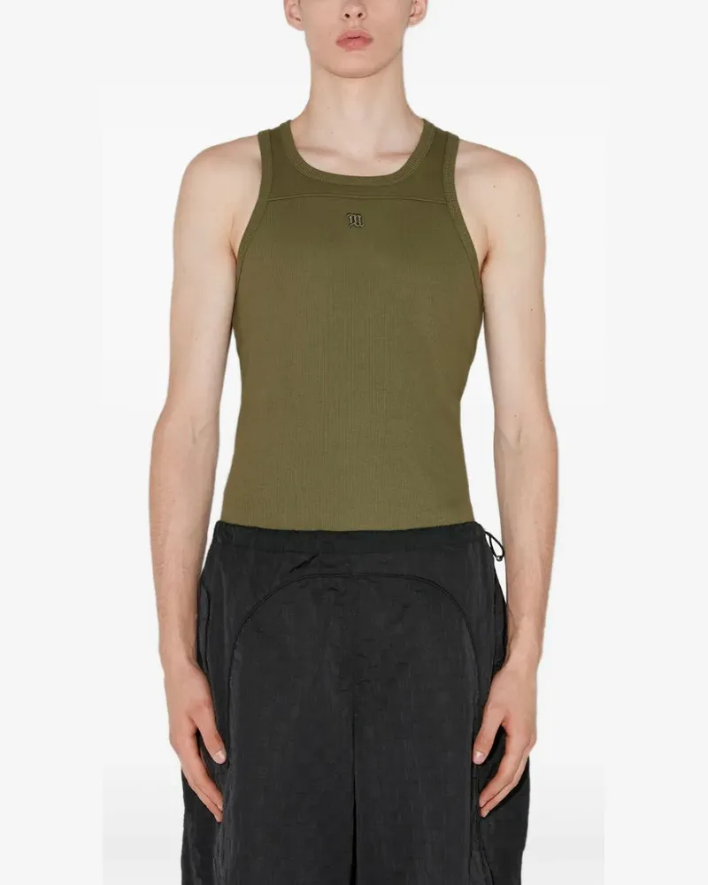 MISBHV Tanktop mit Logo-Stickerei - Grün Grün