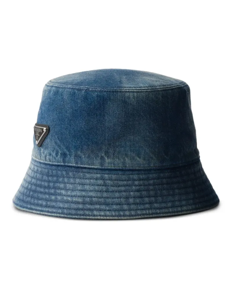 Prada Fischerhut aus Jeansstoff - Blau Blau