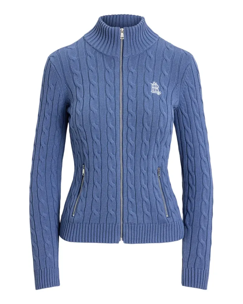 Ralph Lauren Cardigan mit Zopfmuster - Blau Blau
