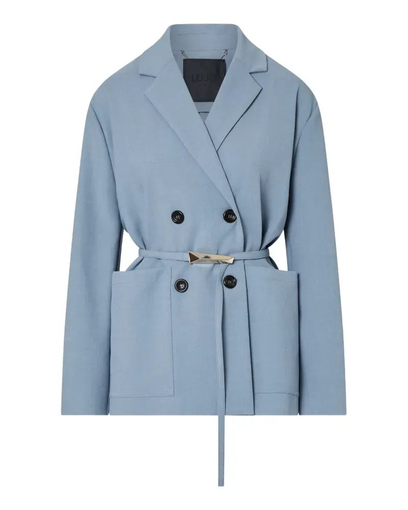 Liu Jo unstructured mélange jacket - Blau Blau