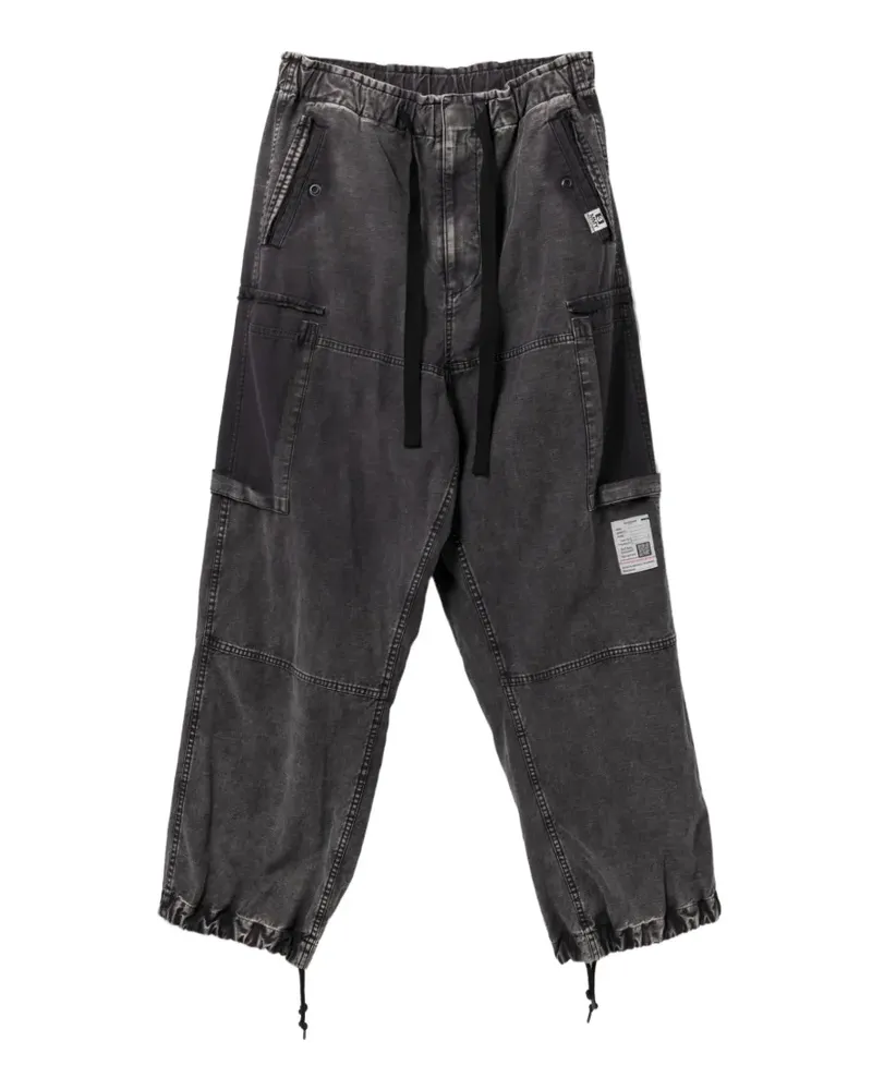 MIHARAYASUHIRO drawstring wide trousers - Grau Grau