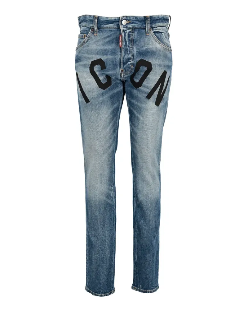 Dsquared2 Icon logo jeans - Blau Blau