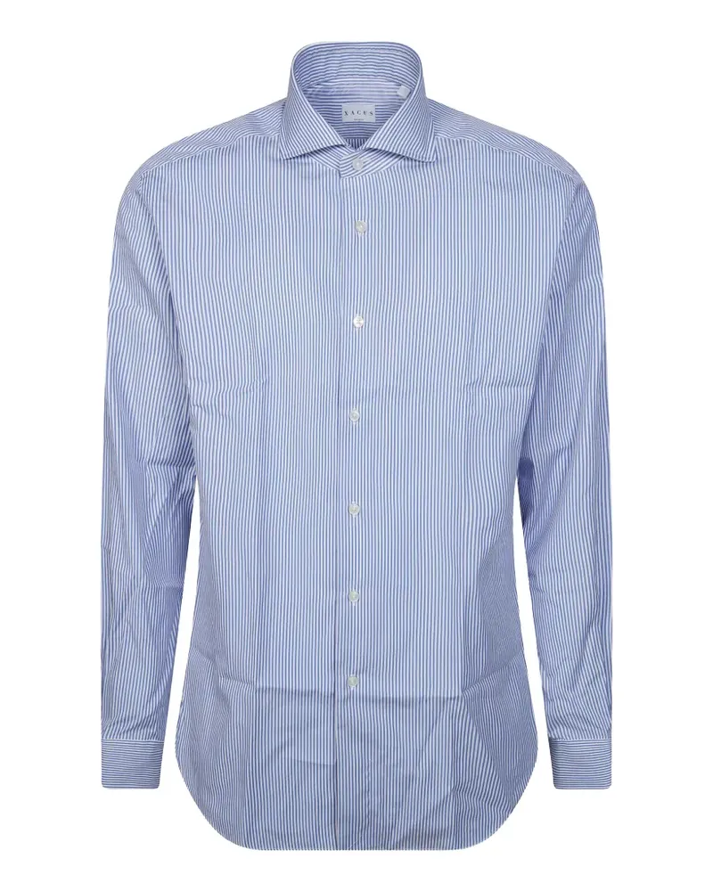 XACUS vertical-stripe shirt - Weiß Weiß