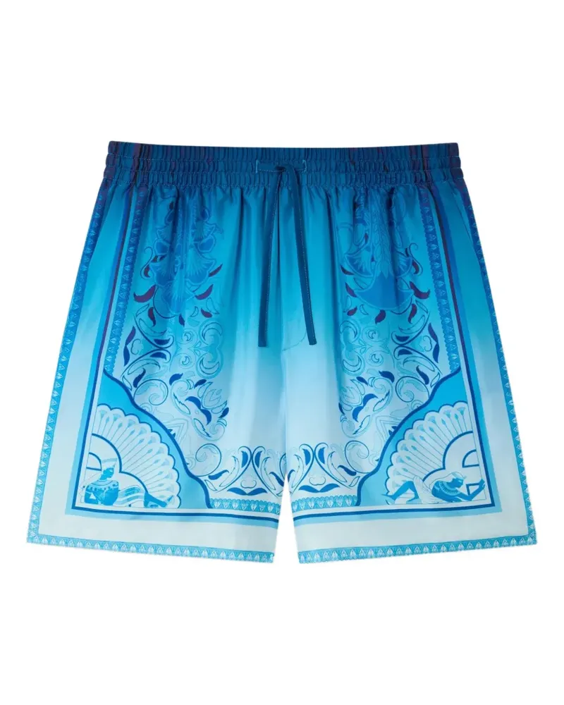 Casablanca Paris Egypson Rug Seidenshorts - Blau Blau