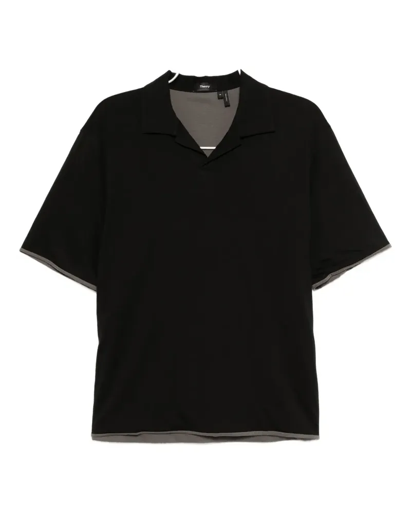 Theory Goris Poloshirt - Schwarz Schwarz