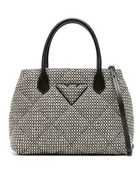 Emporio Armani Gewebter Shopper Schwarz