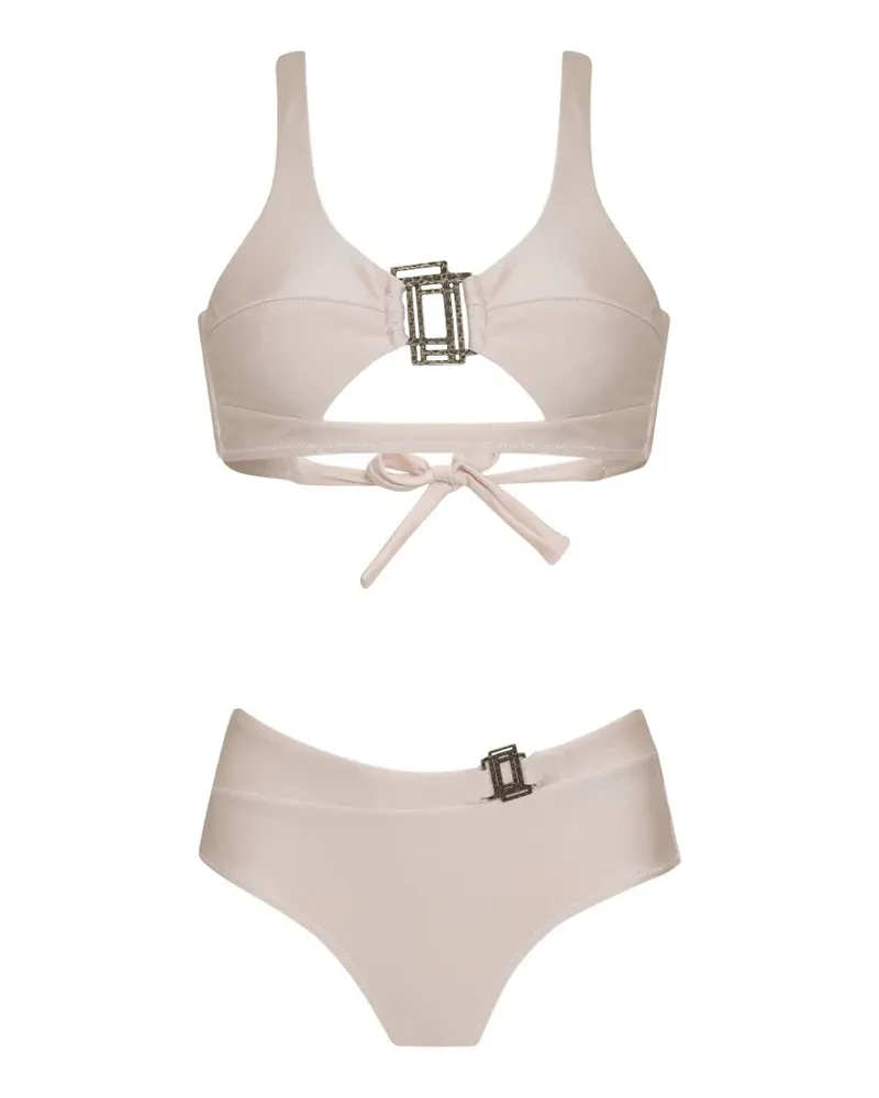 Amir Slama Bikini mit Cut-Out - Nude Nude